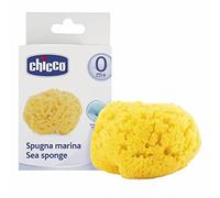 Chicco - Esponja de Baño Natural, Amarillo/Verde