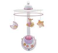 Chicco Estrellitas Mágicas - Móvil y Carrusel de Cuna con proyección de Estrellas y Efecto de Luces y Sonidos, Incluye Mando a Distancia, Color Rosa