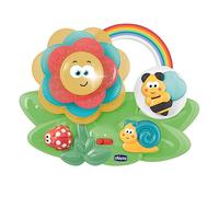 Chicco Flor Sensorial, Juego Educativo Electrónico Apilable, Mesa de Actividades MultiSensorial para Bebés con Música, Luces y Piezas para Encajar - Juguetes para Bebés de 6 a 36 Meses