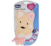 Chicco Fresh Friend - Mordedor y muñeco 3en1, 4 m+, rosa