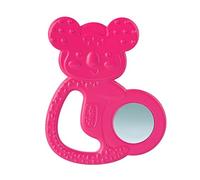 Chicco Fresh Massaggiagengive Refrigerante in Acciaio Inox 4M+ Rosa, 1 Pezzo