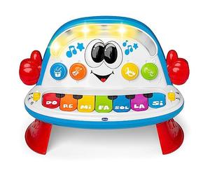 Chicco Funky El Piano De Orquesta, Juguete Bebés Enseña Música y Primeras Notas, Sonidos Instrumentos de Orquesta, Luces y Canciones, 2 Modos de Juego, 5 Géneros Musicales, Niños A Partir de 1 Año