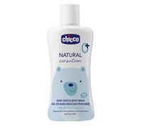 Chicco Gel de Baño Natural Sensation, Cosmética Bebés y Recién Nacidos 0 + Meses, Ingredientes Naturales, Limpia Piel y Cuerpo del Bebé, 200 ml