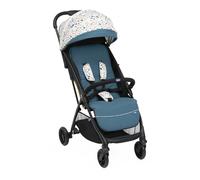 Chicco Glee, Carrito Bebé 0+ Meses-22 Kg, con Cierre Automático y Compacto, Capota Extensible con Tratamiento UV50+ Antilluvia, Respaldo Reclinable y Ajustable y Reposapiés, Azul