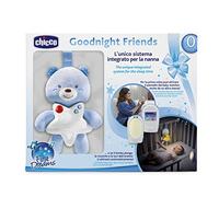 Chicco Good Night - Vigilabebés de audio con panel de cuna y luz antioscuridad, activación por voz, 330 metros alcance, color azul