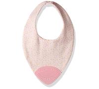 Chicco Gummy bib - Mordedor y babero 2 en 1, 2 m+, rosa