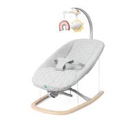 Chicco Hamaca Zen Wave, Balancín para bebés de 0 a 6 meses, Mecedora para bebés, Amaca Bebé con barra de juegos, compacta, plegable, Espreguiçadeira bebé, Balanceo Natural, sin pilas