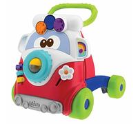 Chicco Happy Hippie, Andador Bebé Primeros Pasos 2 en 1 con Centro de Actividades, Correpasillos Bebé con Forma de Autobús con 4 Ruedas Grandes - Juguete Educativo Infantil, Juguetes 9-24 Meses