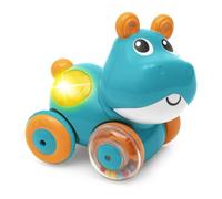 Chicco Hippo Sprint & Go Game - Animales electrónicos de Marcha atrás con melodías, Sonidos y Luces, Estimulante para Gatear, Ruedas de Goma, 6-36 m
