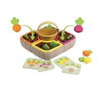 Chicco Huerto Sensorial Montessori 21 Piezas, Juego Educativo para Aprender Números y Colores, Desarrollo de la Motricidad Fina y Lógica, Regalo para Niños, con 12 Verduras de Colores, 1 A