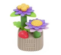 Chicco Jarrón de Flores Juguete para Niños Margarita - Set de 14 Piezas para Construir en Tela y Madera - Juego Educativo Montessori para Motricidad Fina y Dormitorio - Regalo de Nacimiento