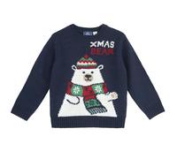 Chicco Jerséis de Punto Navideños, Unisex niños, Azul, 9 meses, Diseñado en Italia