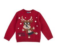 Chicco Jerséis de Punto Navideños, Unisex niños, Rojo (4), 7 años, Diseñado en Italia