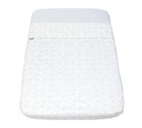 Chicco Juego de 2 Sábanas de Cuna N2M, Compatible Con Chicco Next2Me y Colchones de 50x83cm, Sábana Superior y Sábana con Esquinas, Algodón, 0 Meses+, Blanco con Ositos