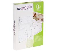 Chicco - Juego de sábana bajera compatible con Next2Me, 3 piezas, 50 x 83 cm, 100% algodón, sábana bajera con esquinas elásticas, protector de colchón, funda de almohada de 25 x 32 cm, desde el nacimiento