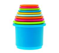 Chicco Juego de Tazas Apilables, Formas y Articulaciones, 10 Tazas con Diferentes Tamaños y Colores, con Números para Ordenar, Desarrolla la Capacidad de Asociación Lógica, 9-36 M