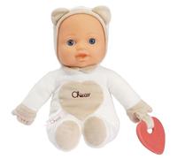 Chicco Juego Mi Primera Muñeca, con suave corazón mordedor para dentición, ligera y lavable en máquina, 0 meses +