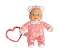 Chicco Juguete Mi Primera Muñeca con Anillo en Forma de corazón, Muñeca de Peluche para bebé, Fácil de Agarrar, Suave y Ligero, Lavable a máquina, 0 Meses+, Rosa