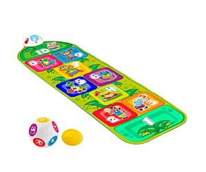 Chicco Jump & Fit, Alfombra Musical para Niños Electrónica e Interactiva con Luces y Sonido para Jugar a la Rayuela, 2 Modos de Juego, 150 cm - Juguetes para Niños de 2 a 5 años