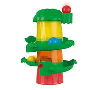 Chicco La Casa del Árbol 2en1, Juguete Educativo para el Desarrollo de la Coordinación Óculo-Manual, 3 Tazas Apilables, 2 Toboganes, 3 Bolas, Sin Pintura, para Niños de 6 meses a 3 años