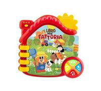 Chicco - Libro interactivo bilingüe de animales en la granja para fomentar lectura y aprendizaje