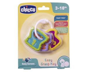 Chicco Llaves Sonajero Baby Sense Fácil de Agarrar, Juguete Llavero Óptimo para bebés, Multicolor, A partir de 3 Meses