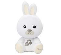 Chicco Luz Nocturna Conejito, Lámpara Portátil con Forma de Conejo, Música Clásica y Sonidos Relajantes, Dos Modos: Luz Nocturna y Luz Guía Portátil, Desde 0 Meses.