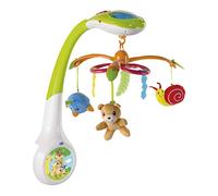 Chicco Magic Forest, Móvil con Música para Cuna de Bebé y Luces con Proyector, Luz Nocturna Infantil, Música Relajante y 3 Muñecos. Carrusel Musical para Cunas y Camas - Juguetes Bebé 0+ Meses