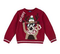 Chicco Maglione di Natale Jersey de Navidad, Rojo, 122 cm para Niños