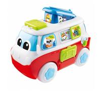 Chicco Mi Primera Caravana Bilingüe, Juguete Educativo, Camper de Juguete, Furgonéta con Actividades, Vehículo 6 Botones Interactivos, Canciones y Cuentos en Italiano e Inglés, Bebés de 1 a 3 Años