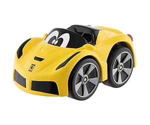 Chicco - Mini vehículo Ferrari F12 TDF Turbo Touch, con Carga por Retroceso, Color Rojo