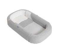 Chicco Mommy Pod 3 en 1, reductor para cuna de bebé, 81 cm x 49 cm, nido para bebés, 0-3 meses para dormir, 0-8 meses para el tiempo del pancino, Funda de algodón orgánico, lavable a máquina, Gris