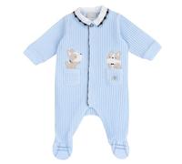 Chicco Mono Con Abertura Frontal, Bebé-Niños, Azul claro (7), 6 meses, Diseñado en Italia