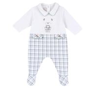 Chicco Mono Con Cierre de Solapa, Unisex bebé, Blanco (2), 3 meses, Diseñado en Italia