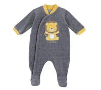 Chicco Mono de Chenilla, Con Abertura En La Parte Delantera, Bebé-Niños, Gris, 3 meses, Diseñado en Italia