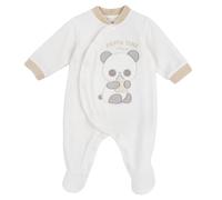 Chicco Mono de Chenilla Con Abertura En La Parte Delantera, Unisex bebé, Blanco (4), 9 meses, Diseñado en Italia
