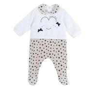 Chicco Mono de Chenilla Con Abertura En Rótula, Bebé-Niñas, Beige, 1 meses, Diseñado en Italia