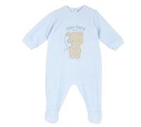 Chicco Mono de Chenilla Con Abertura En Rótula, Bebé-Niños, Azul claro (2), 1 meses, Diseñado en Italia