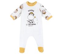 Chicco Mono de Chenilla Con Abertura En Rótula, Unisex bebé, Blanco (2), 1 meses, Diseñado en Italia