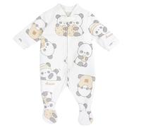 Chicco Mono de Interior Unisex Con Abertura Frontal, Unisex bebé, Blanco (2), 1 meses, Diseñado en Italia