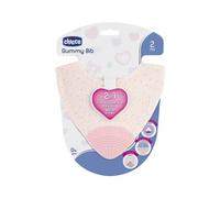 Chicco Mordedor 2 En1 gummy Bib Rosa 2 M+