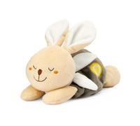 Chicco My Sweet Doudou Tierno Conejito de Peluche, Suave Peluche de Terciopelo, Bolsa de Sal Para Microondas, se Coloca Sobre la Barriguita del Bebé, el Calor Ayuda a Calmar los Cólicos, 0M+