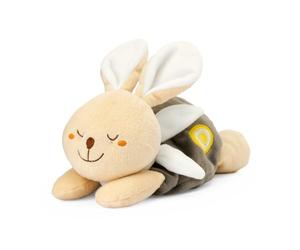 Chicco My Sweet Doudou Tierno Conejito de Peluche, Suave Peluche de Terciopelo, Bolsa de Sal para Microondas, se Coloca sobre la Barriguita del Bebé, el Calor Ayuda a Calmar los Cólicos, 0M+