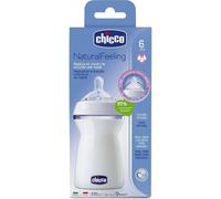 Chicco Natural Feeling Biberón Tetina Silicona 6 M+ 330 ml