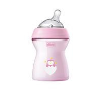 Chicco NaturalFeeling Biberón Flujo Medio 2m+ 250ml Rosa