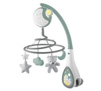 Chicco Next2Dreams Carrusel Móvil Bebé con Luces y Música - 3 en 1 Compatible con la Cuna Next2Me o Minicunas Colecho, Efectos de Sonido, Proyector de Luz Nocturna y Música Clásica 0+ Meses, Verde