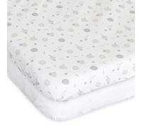 Chicco Next2Me Sábanas para Cuna (Paquete de 2), 100% algodón Suave, Accesorio Original y Oficial para Cuna Next2Me Co-Sleeping Cuna, algodón y Confeti
