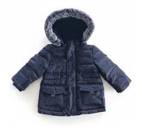 Chicco Niños Invierno Plumón con Capucha Azul Marino 80