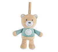 Chicco Osito Stardust, Osito de Peluche, Juguete para Sillita o Cuna, Tejido Suave, con Luz Suave y Música Clásica, Práctica Correa, Lavable a Máquina, Juguete Suave para Recién Nacido 0 Meses