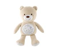 Chicco - Proyector Baby Bear Peluche Extrasuave Con Efectos De Luz Y Melodías Color Rosa